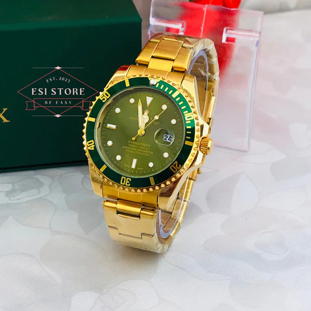 Rolex Submariner Date Watch For Men Gold