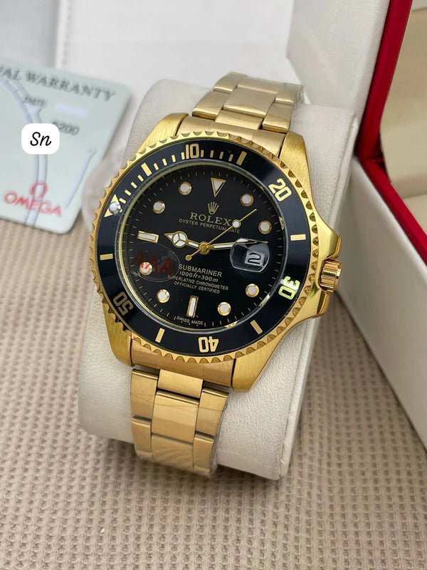 Rolex Submariner Date Watch For Men Gold