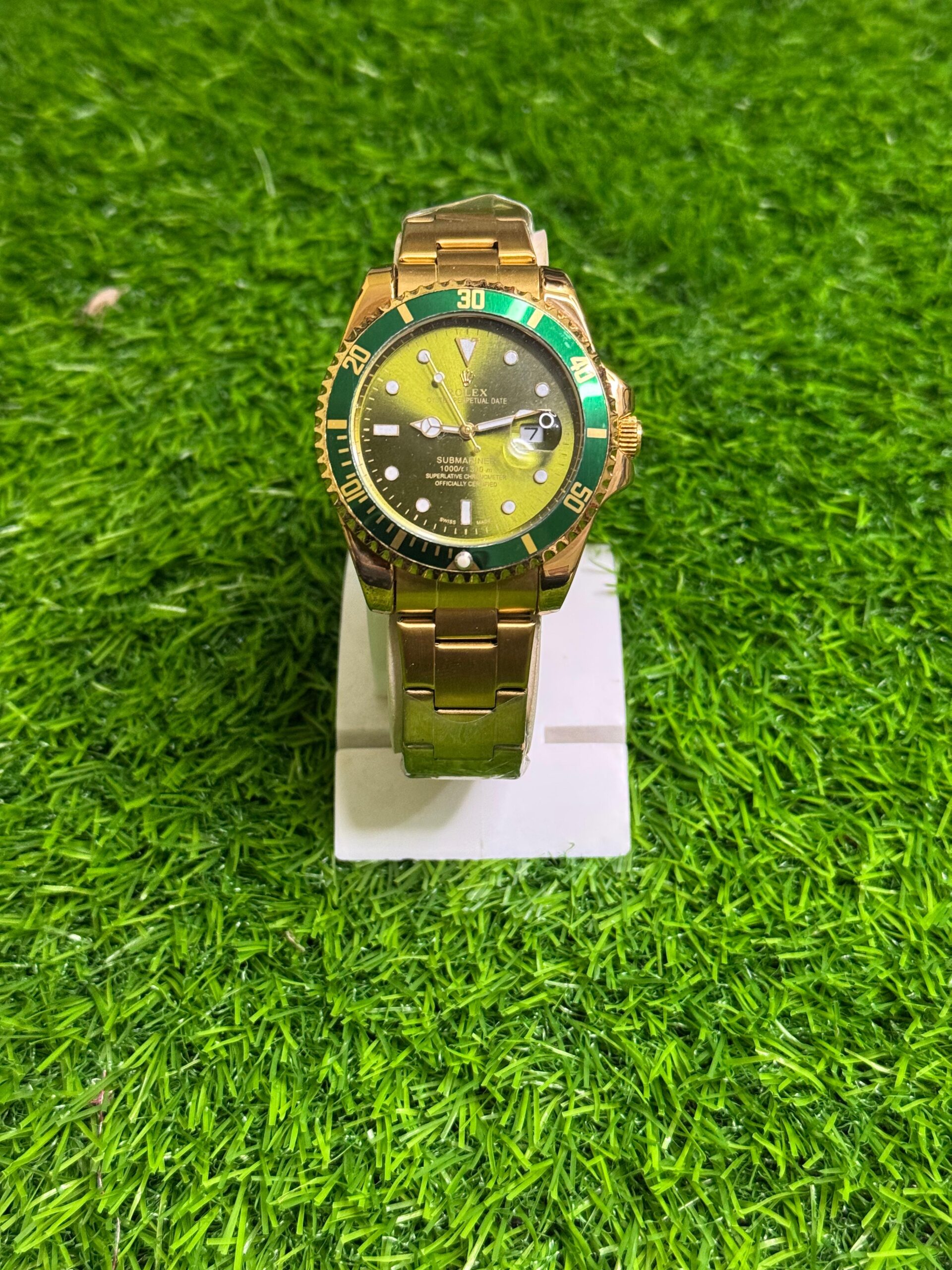 Rlx Submariner Date Watch For Men Gold