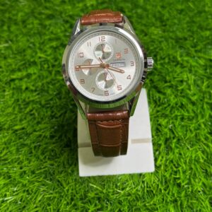 TAG Heuer Carrera Day-Date Watch – Leather Strap Edition