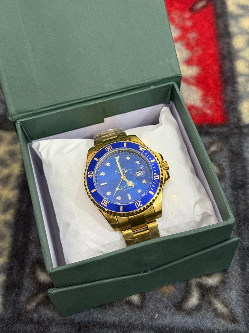 Rlx Submariner Date Watch For Men Gold - Image 4