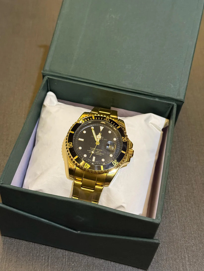Rlx Submariner Date Watch For Men Gold - Image 3