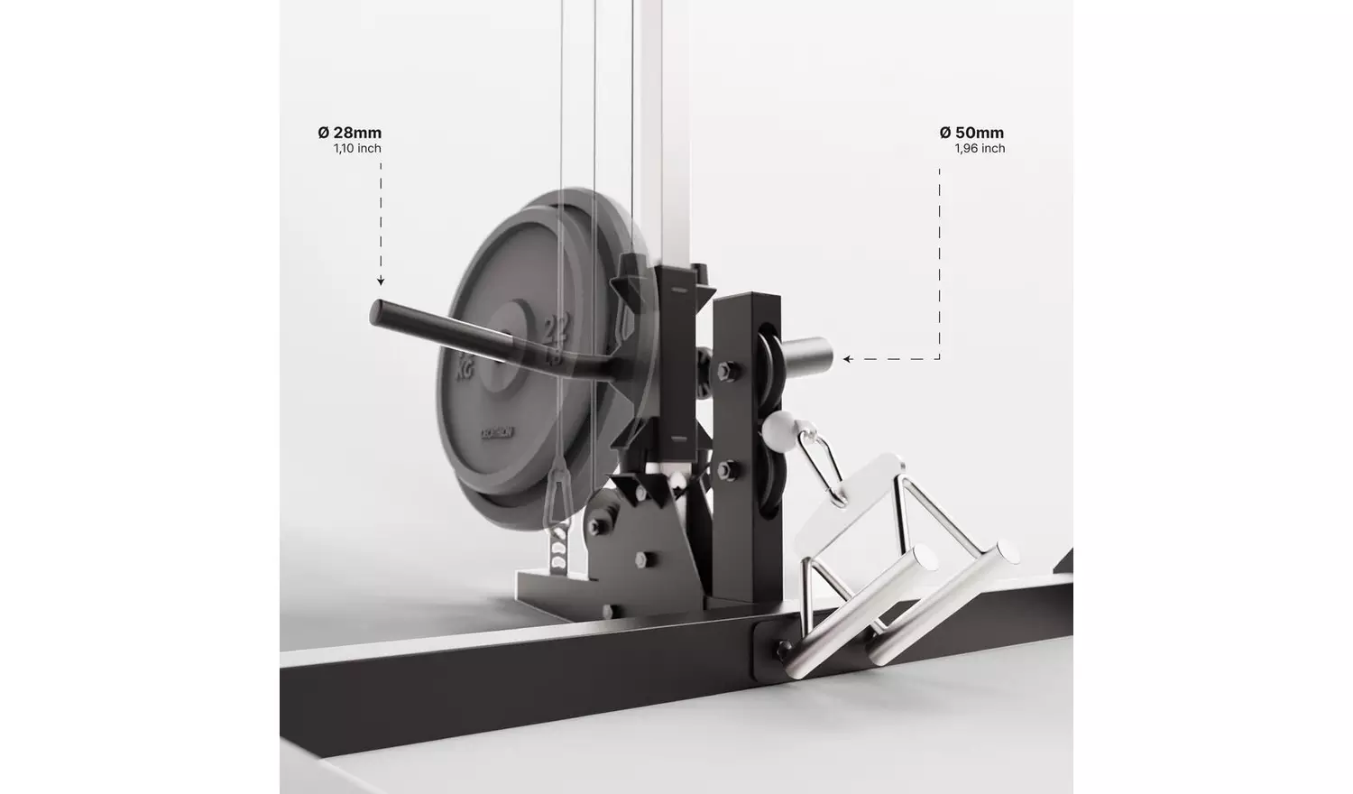 Decathlon Power Rack 900 + Lat Pulley - Image 2