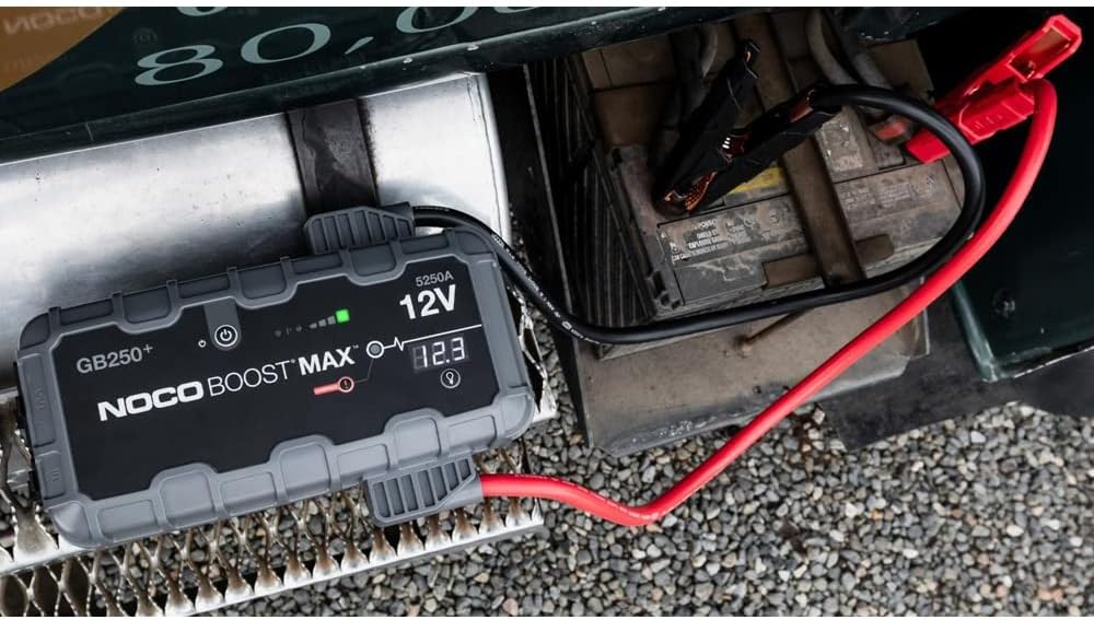 NOCO Boost Max GB250: 5250A UltraSafe Jump Starter – 12V Lithium Battery Booster Pack, Portable Jump Box, Power Bank & Jumper Cables - for 16L Gas and Diesel Engines - Image 2
