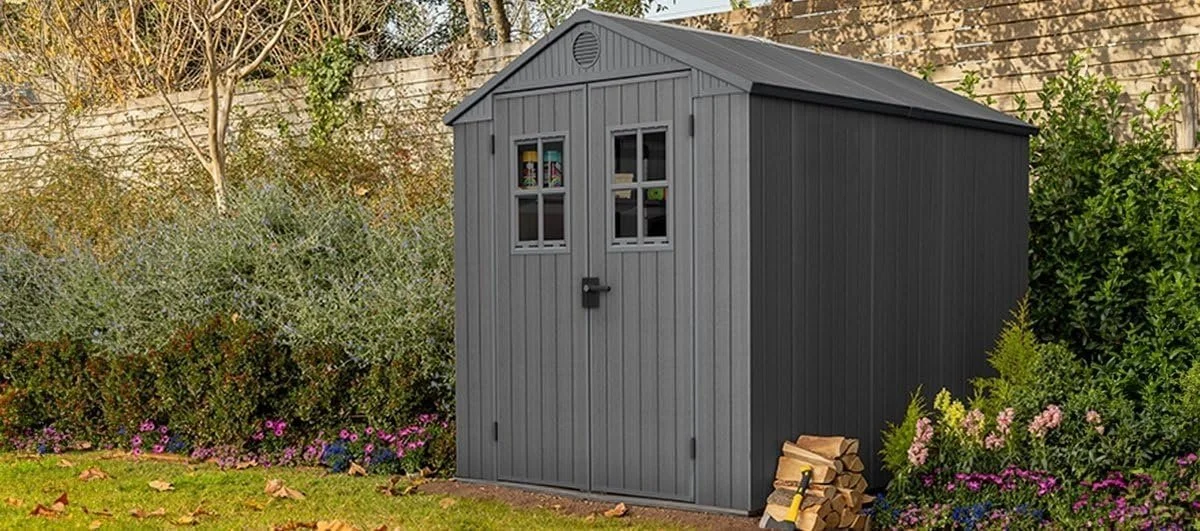 Keter Darwin 68 Tuinhuis dubbele deuren + ramen - Image 3