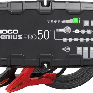 NOCO GENIUSPRO50: 50A 6V/12V/24V Professional Smart Battery Charger – Maintainer, Desulfator & Power Supply with Overcharge Protection & Thermal Compensation – for Lead-Acid & Lithium Batteries
