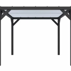 Pergola Silvano Antraciet met schaduwdoek