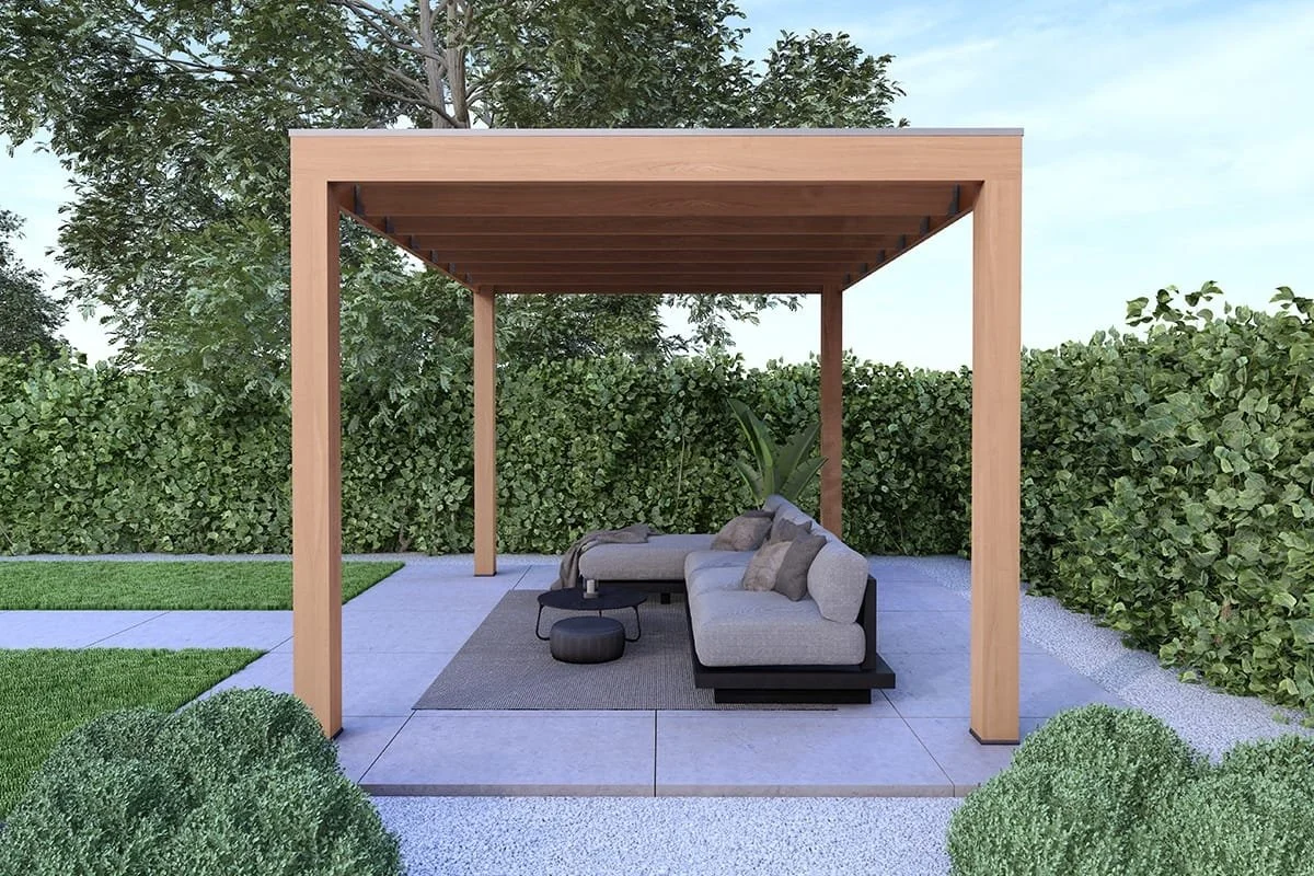 Overkapping Base Serie 1 Douglas 300 x 300 cm - Image 2