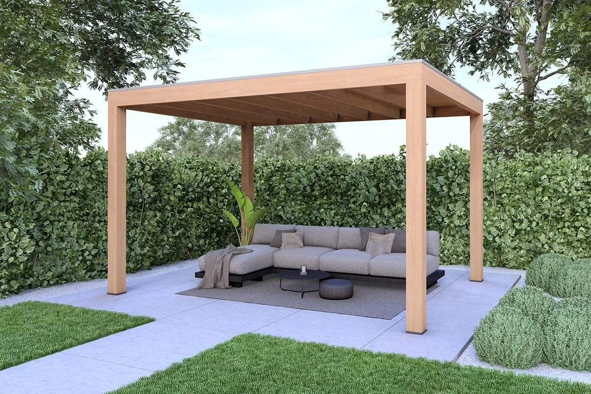 Overkapping Base Serie 1 Douglas 300 x 300 cm